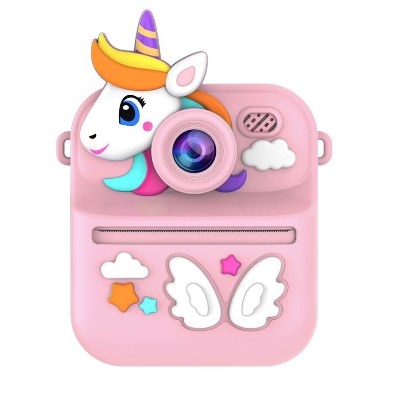 HD Mini Retro Kids Print Camera Portable Outdoor Photo Camera Instant Thermal Paper Print Digital Camera with 2.4 Inch Screen 32G