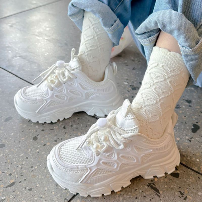 New Children Boys Girls Casual Shoes Fashion Breathable Soft Sole Anti-slip Sports Shoes
