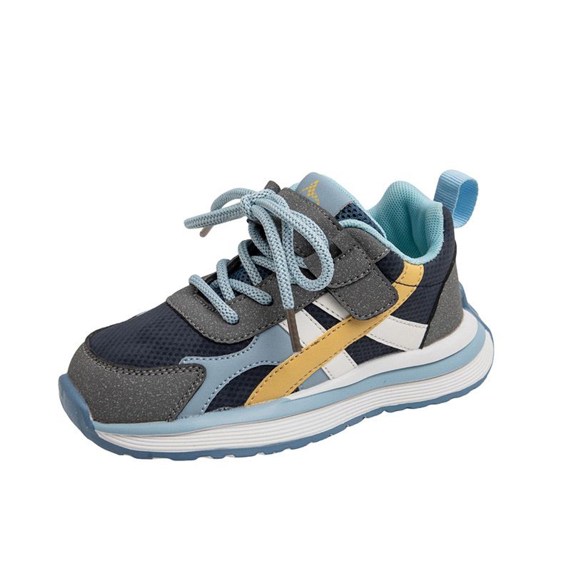 New Kids  Patchwork Sneakers Child Non-slip Shoes Girl Boys Hook Loop Autumn Children's Walk Runing Trainers 26-37