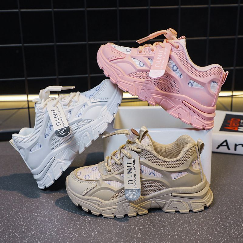 Girls' sports shoes new children's running shoes boys' light sports shoes must-have shoes for school