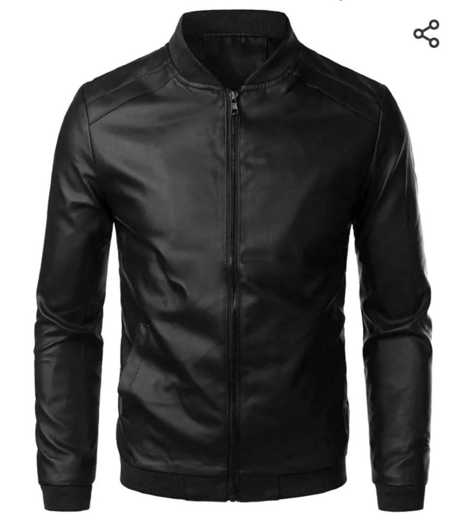 BOMBA LEATHER JACKET MEN✅Men Bomba leather jacket is a design by it self. It is quality and durable, it's collar design make the clothe fashionable and out standing. It's suitable in all seasons and f