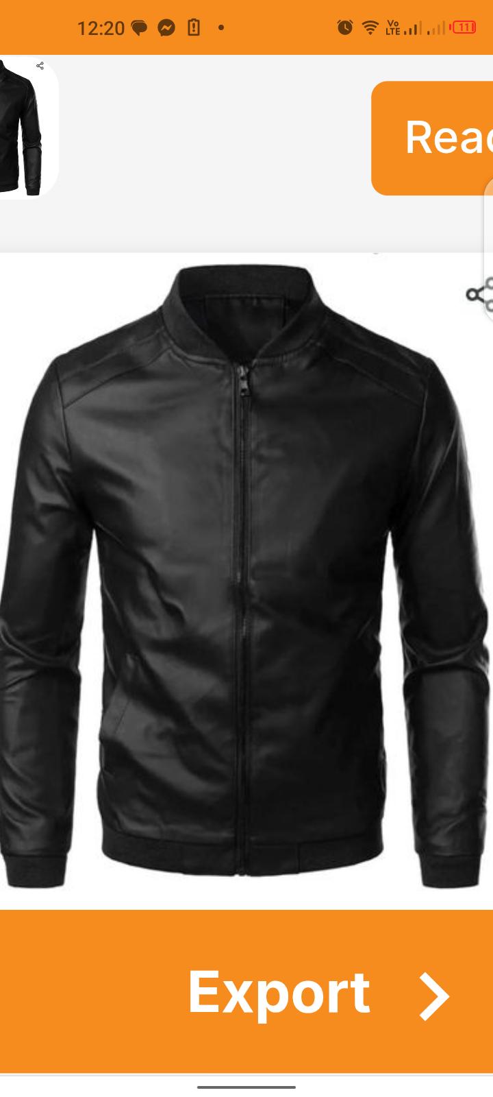 BOMBA LEATHER JACKET MEN✅Men Bomba leather jacket is a design by it self. It is quality and durable, it's collar design make the clothe fashionable and out standing. It's suitable in all seasons and f