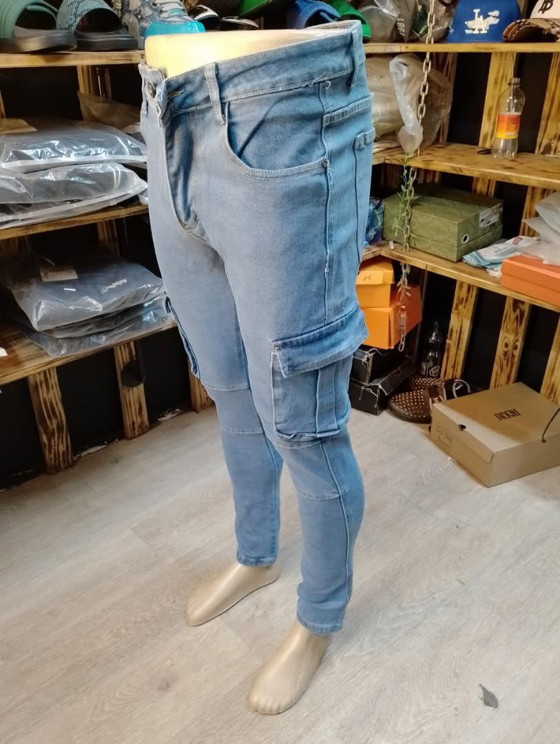 SIDE POCKET MEN HEAVY JEANS 🎱This men jeans trouser is a high end quality and slightly stretchy, it is durable and fashionable. It's a hard material jeans marking it's durability. It is flexible and