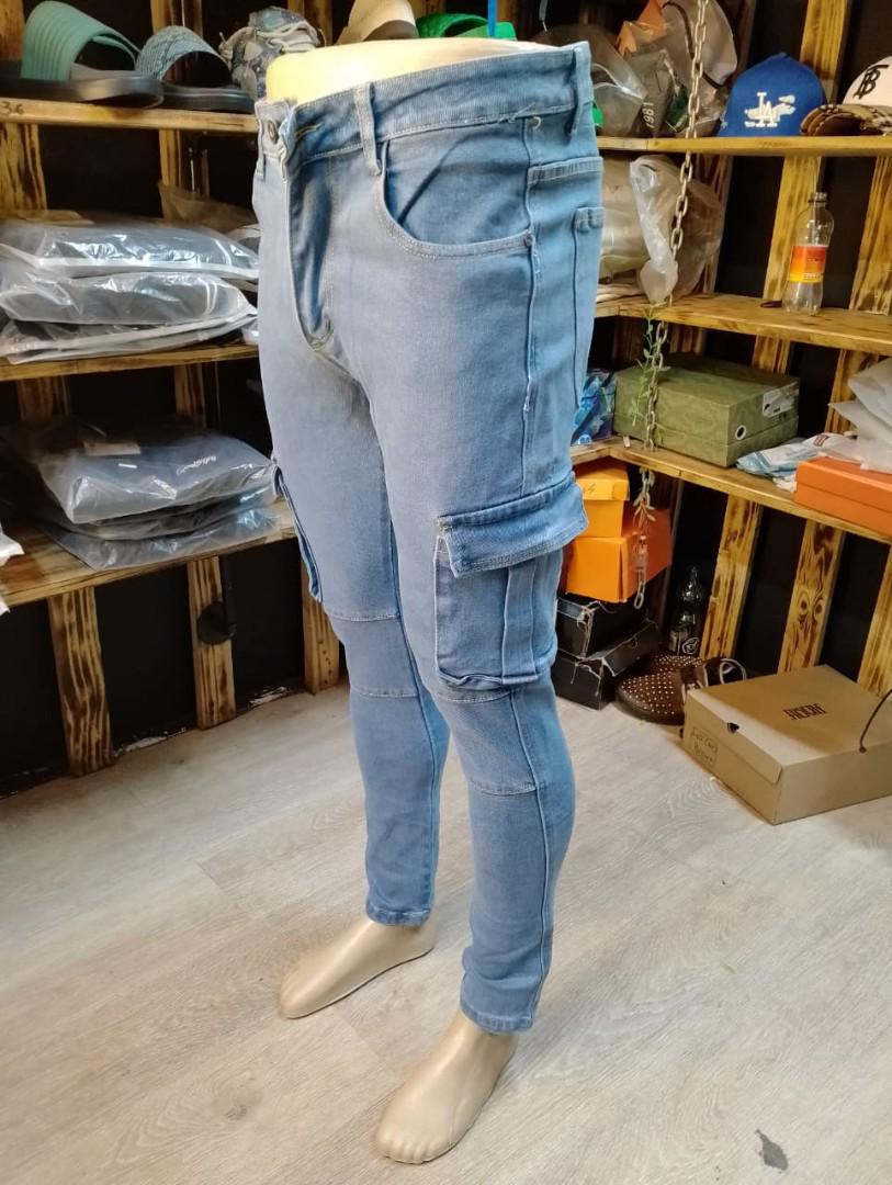 SIDE POCKET MEN HEAVY JEANS 🎱This men jeans trouser is a high end quality and slightly stretchy, it is durable and fashionable. It's a hard material jeans marking it's durability. It is flexible and