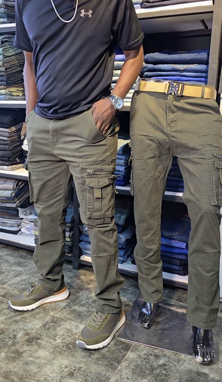 MEN CASUAL PANTS✅*Why guys are grabbing these:*
- *Tailored Fit, Zero Stiffness*: Slim-tapered leg with just enough stretch. Looks sharp with sneakers or boots. No more “baggy fundi” cargos.
- *Pock