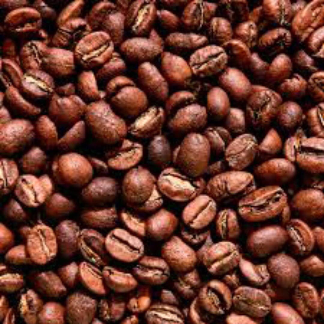 pure roasted coffee beans