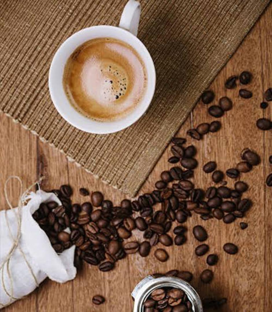 pure roasted coffee beans