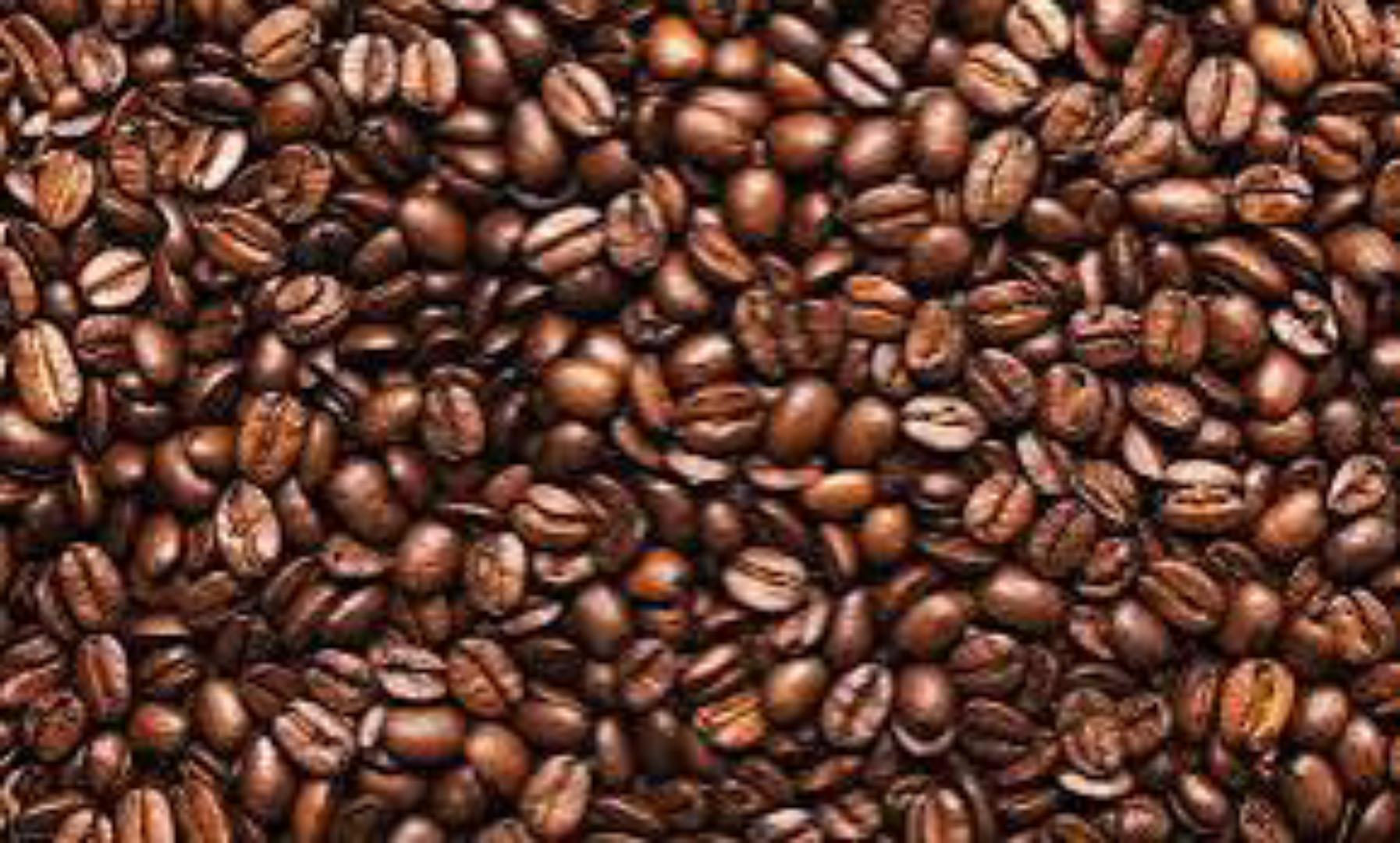 pure roasted coffee beans