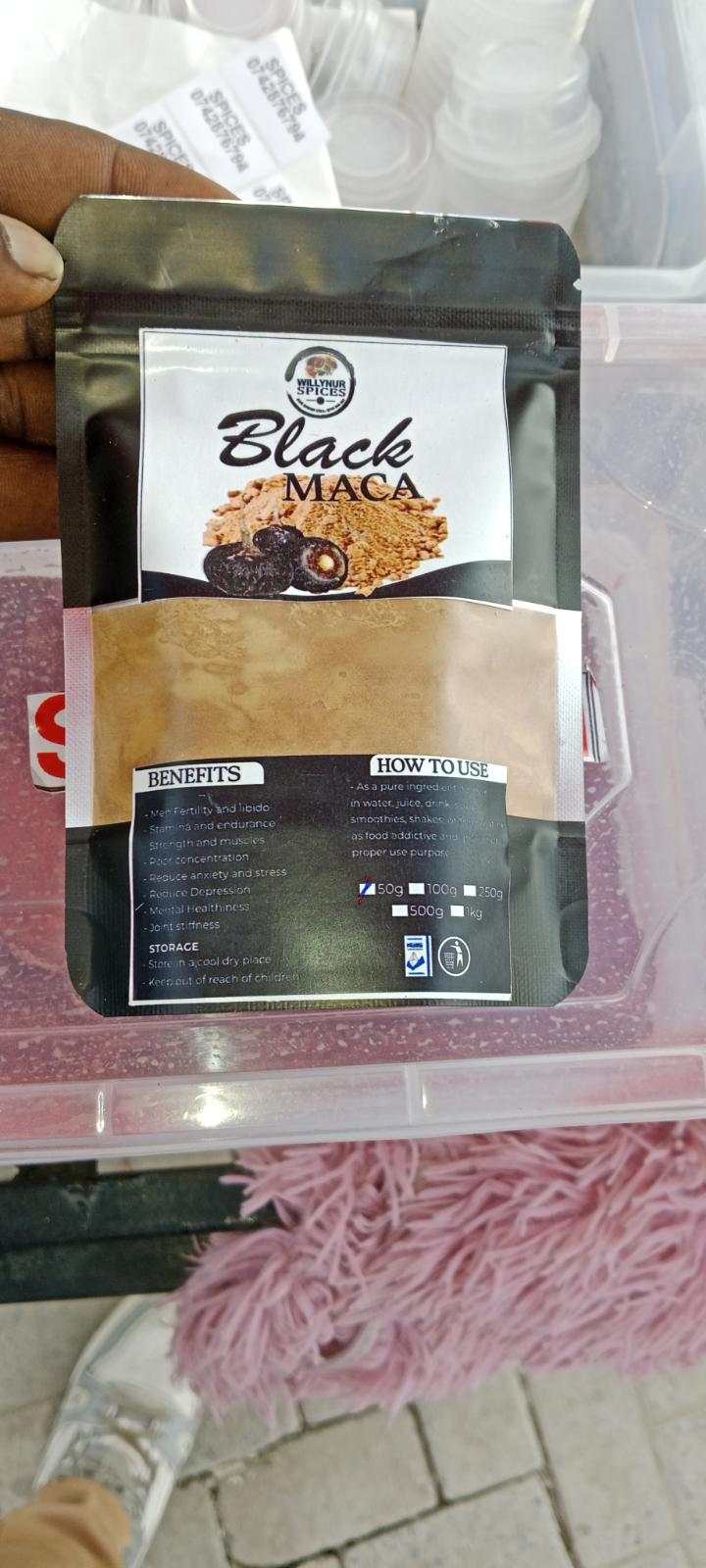 BLACK MACA , ORGANIC ROOT POWDER, SUPPORTS MENS FERTILITY, INCREASE LIBIDO MUSCLE BUILDING AND ERECTILE DYSFUNCTION
