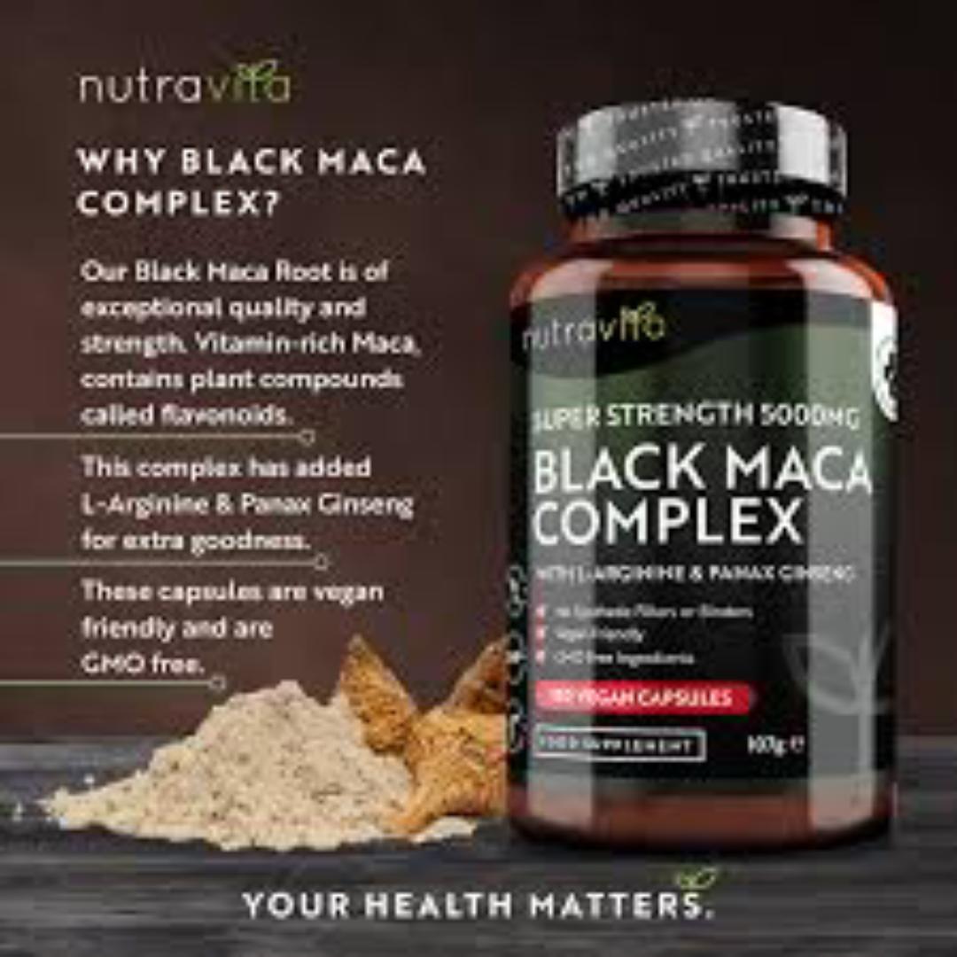BLACK MACA , ORGANIC ROOT POWDER, SUPPORTS MENS FERTILITY, INCREASE LIBIDO MUSCLE BUILDING AND ERECTILE DYSFUNCTION