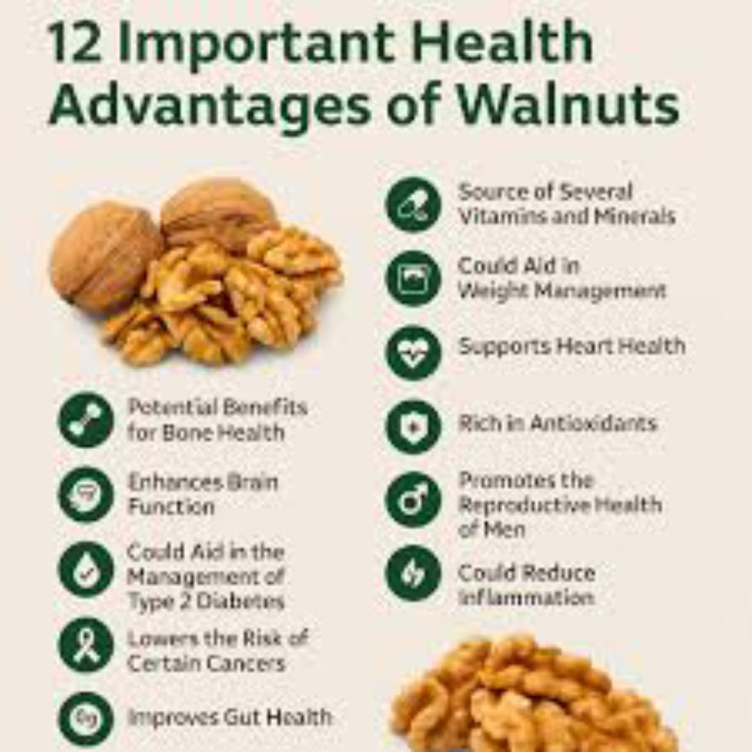 RAW WALNUTS (boosts brain, manages diabetes, bone health