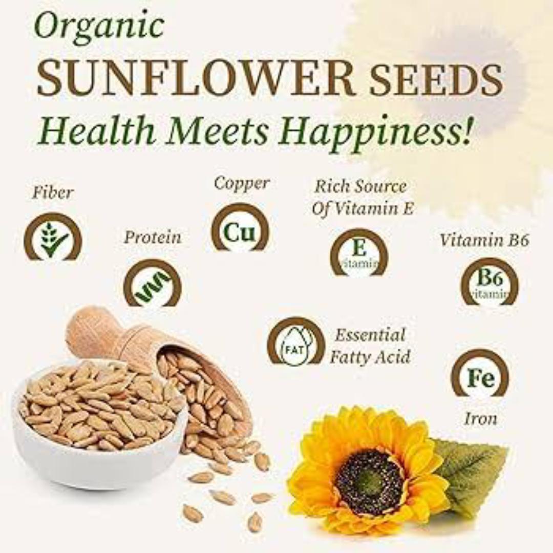 Raw sunflower seeds (supports healthy bones and immunity