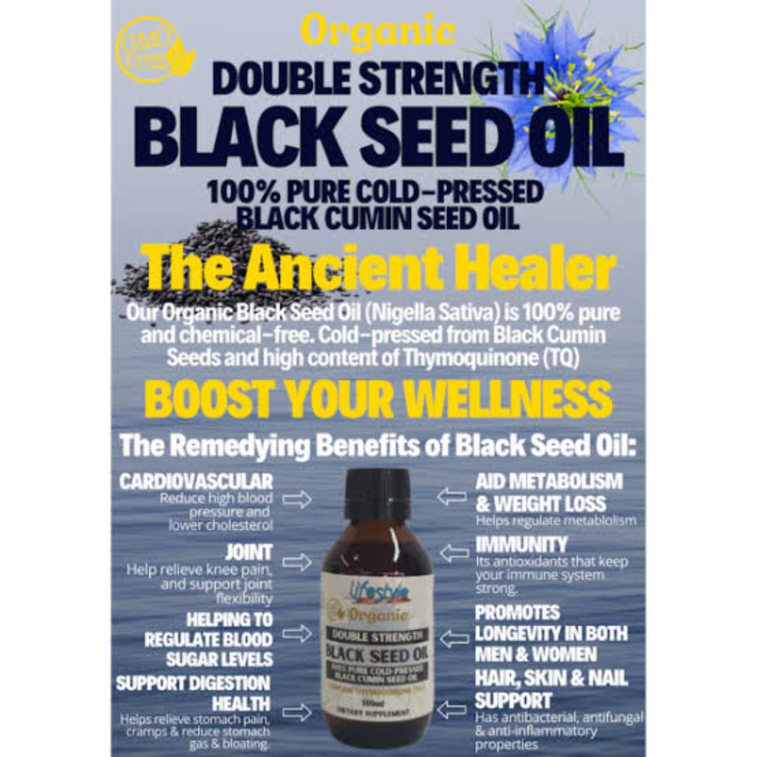 PURE ORGANIC BLACK SEED OIL (relief joint pain, treats respiratory problems