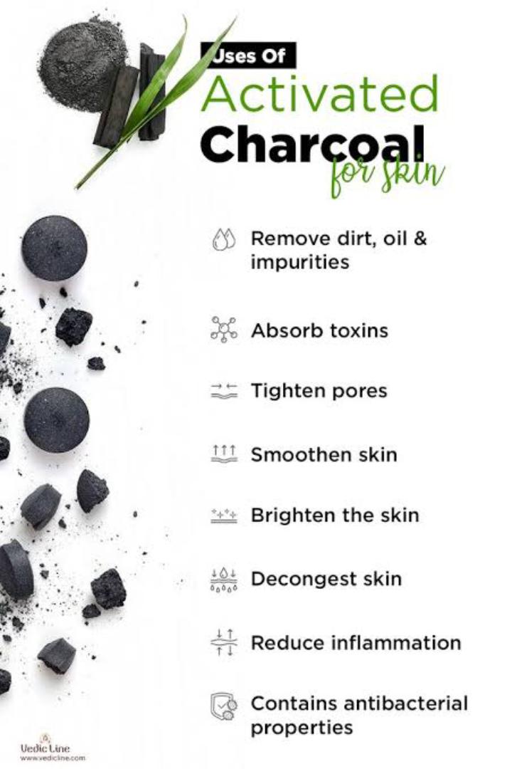 ACTIVATED CHARCOAL (treatment of emergency poisoning, snake and insects poisoning, removes impurities from body, whitens teeth, fast weight loss