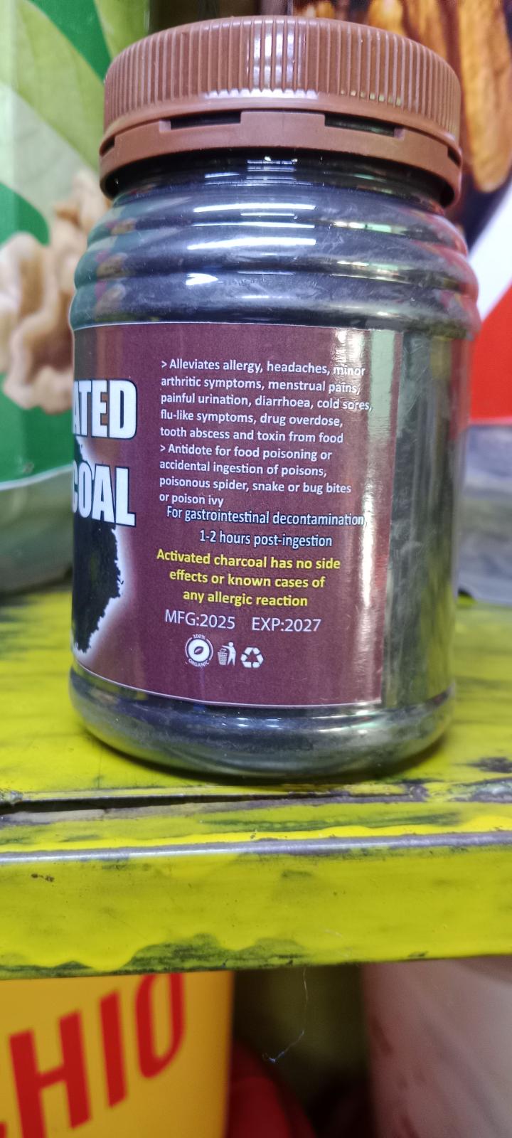 ACTIVATED CHARCOAL (treatment of emergency poisoning, snake and insects poisoning, removes impurities from body, whitens teeth, fast weight loss