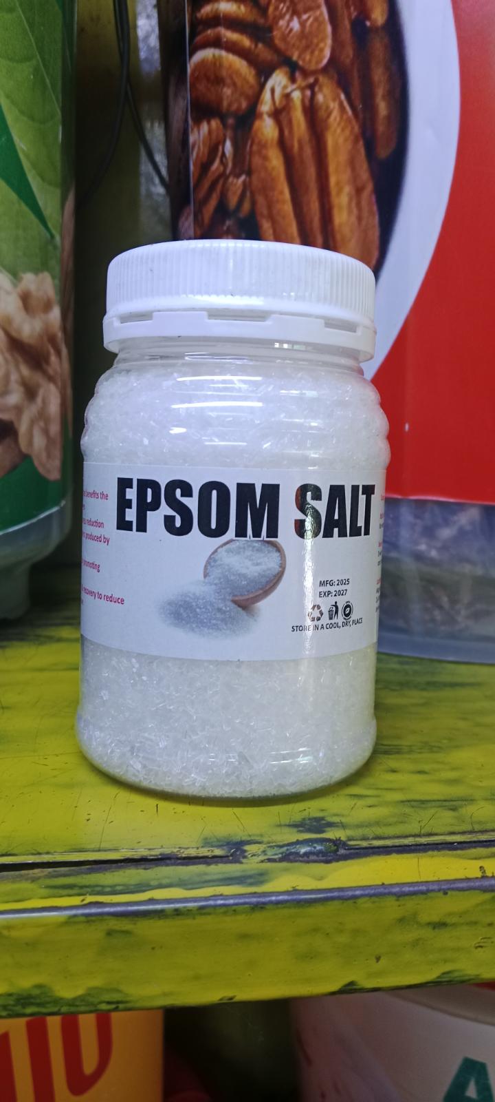 EPSOM SALT (EPISOM)(removes bad odour from feet, contains high magnesium nutrients , for detoxification,