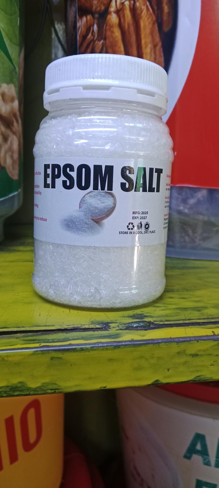 EPSOM SALT (EPISOM)(removes bad odour from feet, contains high magnesium nutrients , for detoxification,