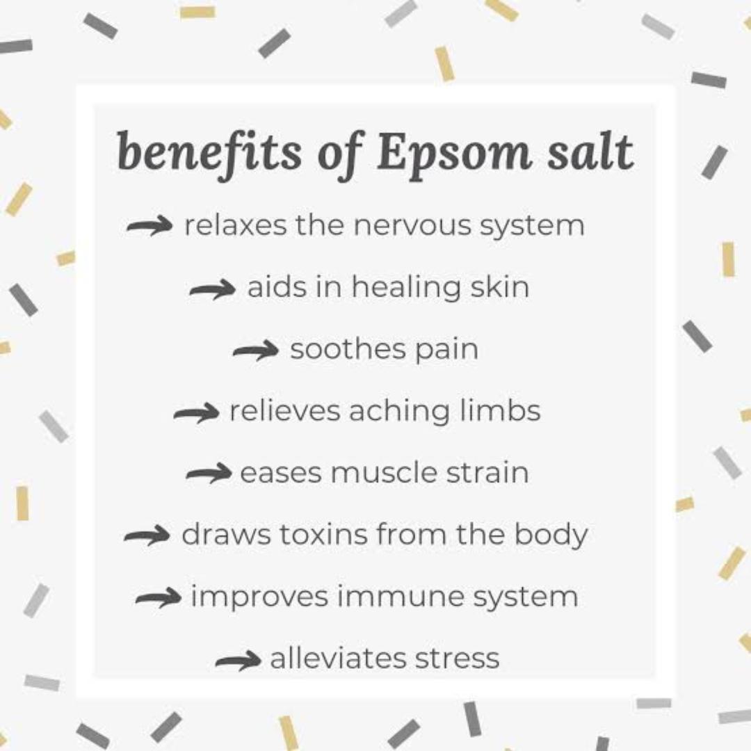 EPSOM SALT (EPISOM)(removes bad odour from feet, contains high magnesium nutrients , for detoxification,