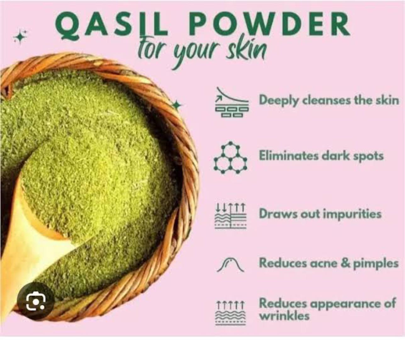 QASIL POWDER (SHOWER) REMOVE ACNE, REMOVE DARK SPOTS, SMOOTHENS SKIN,good for sensitive skin, (Applied both face and body)