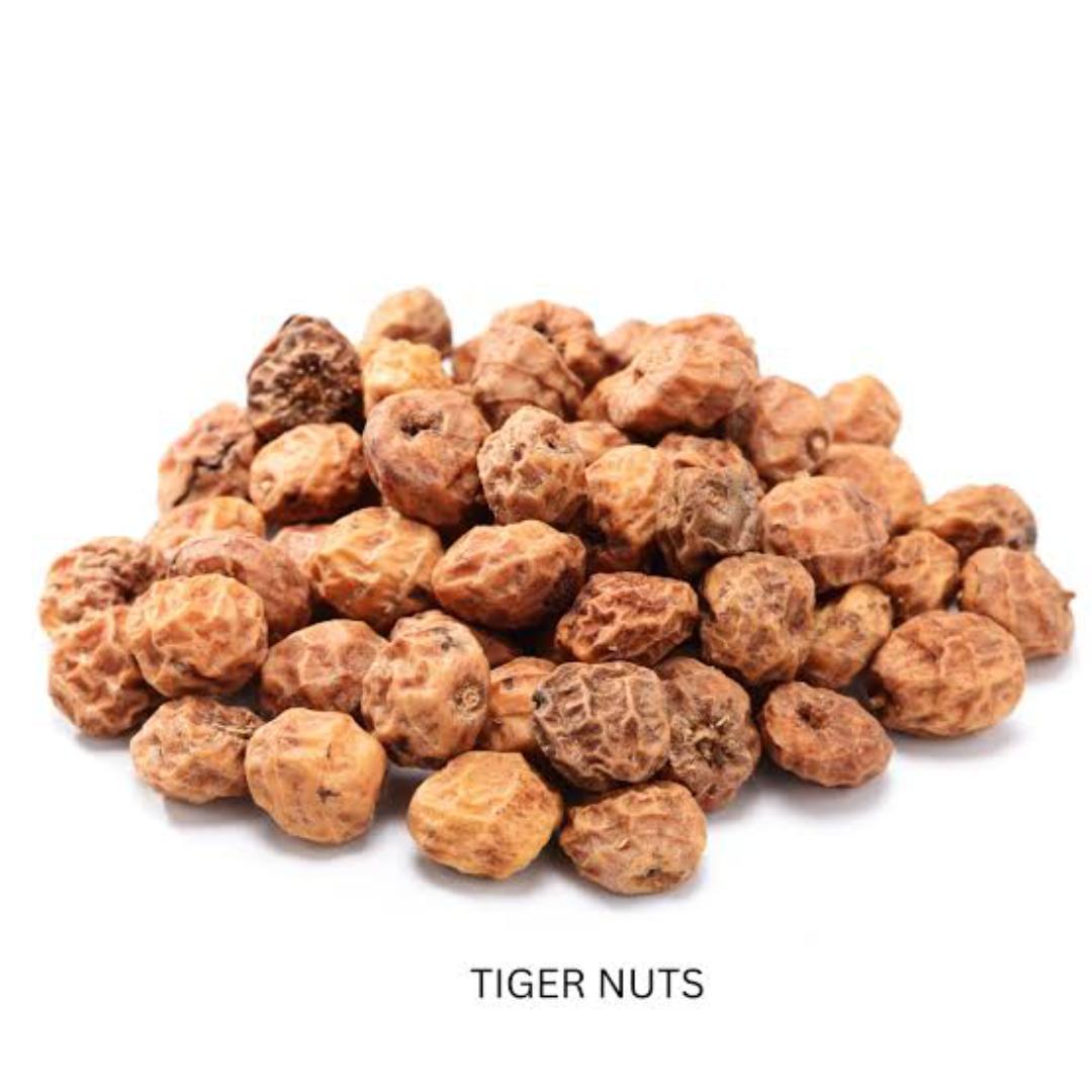 TIGER NUTS (reduce blood sugars, improves heart health , rich In fiber , reduce cholesterol , rich in vitamin c