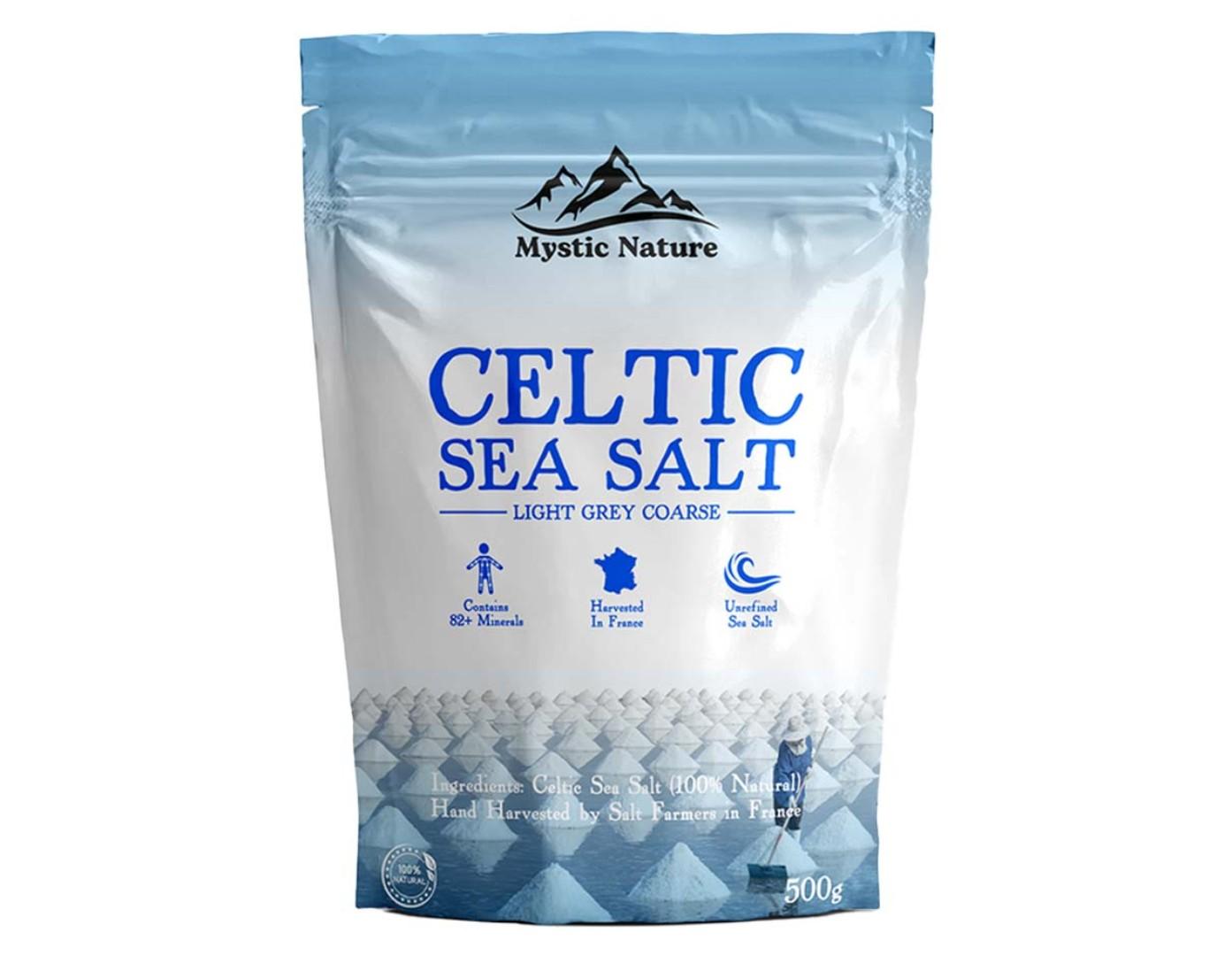 CELTIC SALT (regulates blood pressure, extracts toxins from the body,, prevent muscle cramp, electrolyte balance, balances blood sugar