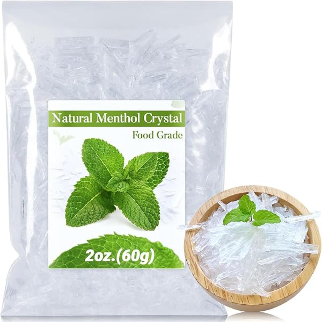 EUCALYPTUS MENTHOL CRYSTALS (eases cough and sore throat,relieves nasal congestion, open airways, cooling effect