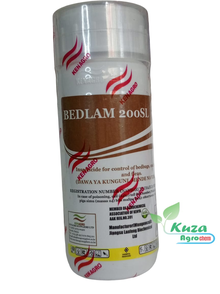 Bedlam 200SL Insectcide bed bugs, lice, ticks, fleas, and dust mites (50 ml) Pest Control