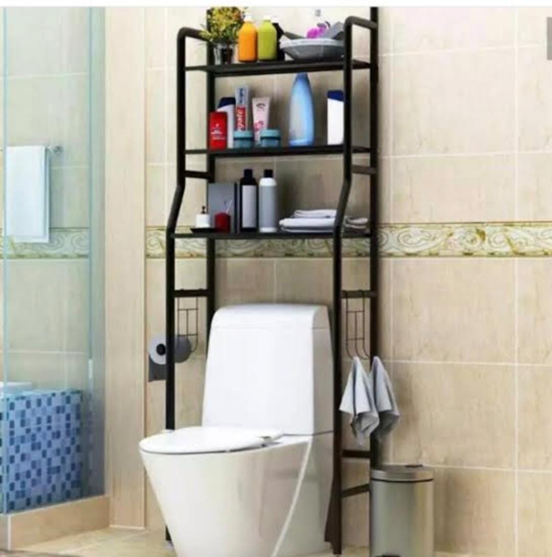 *💫Back in stock 🔥🔥🔥🔥❗❗❗**Heavy gauge 153x45x25cm metallic 3 layer over the toilet Rack. Rust proof stainless steel and eco-friendlyTelescopic design and two using ranges can meet more size requ