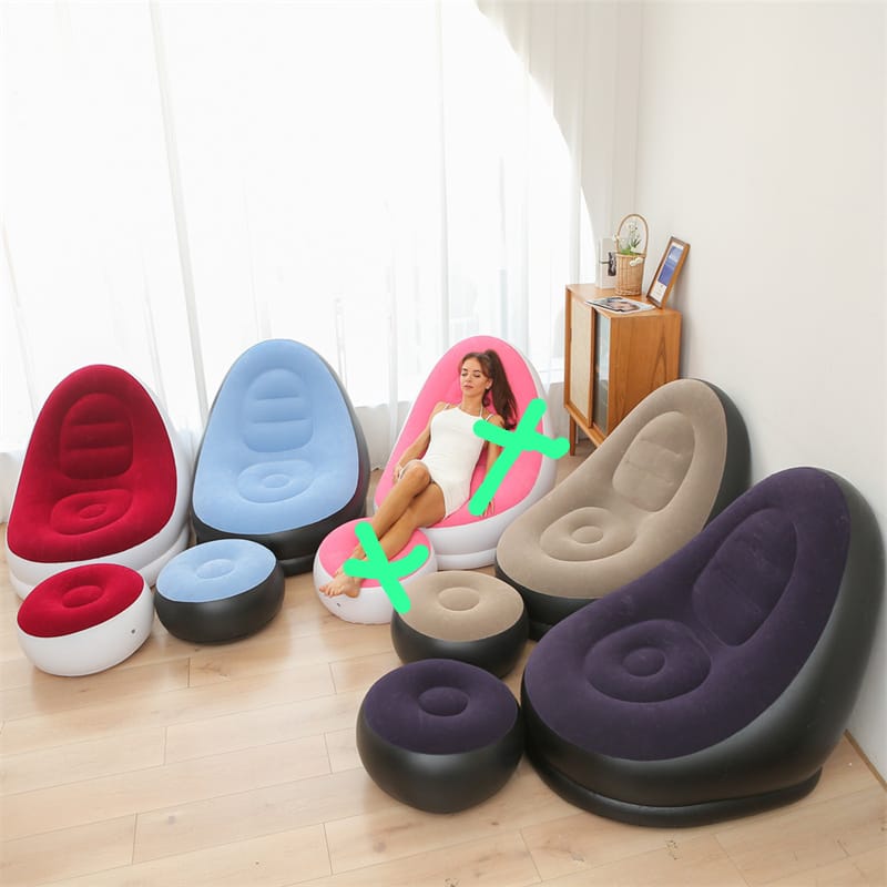 *Restocked🎯*

*Reduced price*🆒

*Inflatable sofa seat with foot stool and manual pump now available in 4 colours ✨