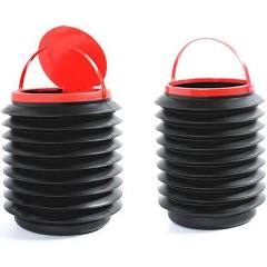 4L collapsible foldable trash bin / car dust bin. Ergonomic design features the collapsible body for space-saving convenience.
It can be a storage box or trash can, applicable for all cars.
