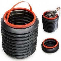 4L collapsible foldable trash bin / car dust bin. Ergonomic design features the collapsible body for space-saving convenience.
It can be a storage box or trash can, applicable for all cars.