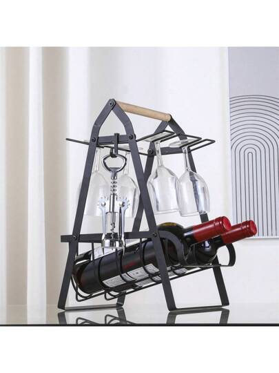 NEW ARRIVAL* 🔥🔥🔥🔥 *Metallic Countertop Wine Rack - with 2 bottle slots 4 wine glass slots now available in blaccolourle