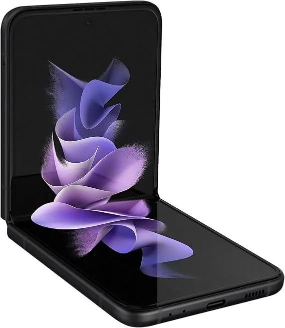 Samsung Galaxy Z Flip 3 5G – Phantom Black, Bold Design | Dual SIM (Nano + E-SIM)
