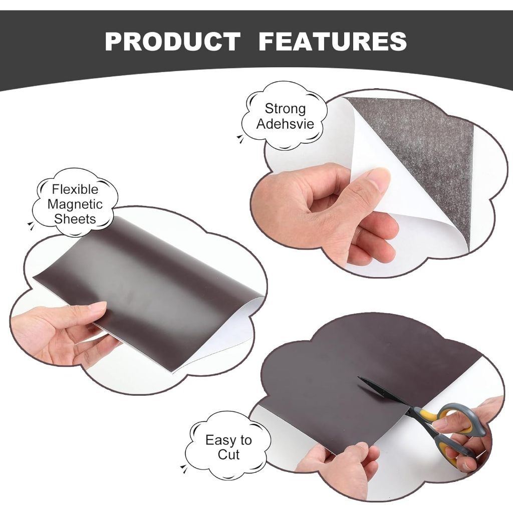 Fridge Magnet Stickers Adhesive Sheets