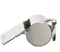 Stainless Steel Sports Whistle with Key Ring – Referee, Coach & Safety Whistle | Loud Emergency Survival Whistle