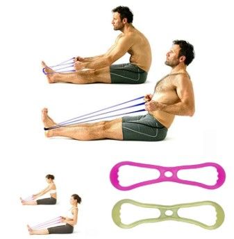 8-Character Resistance Band Yoga Pull Rope – Fitness Stretch Strap for Back, Shoulder & Arm Toning | Posture Correction & Flexibility Trainer