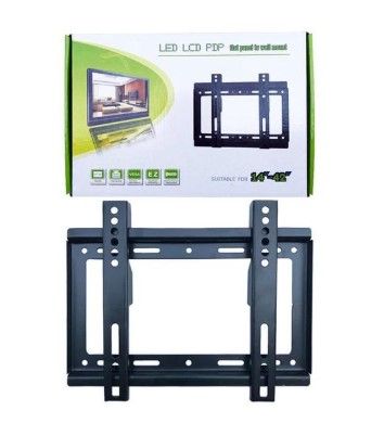 Universal LED LCD TV Wall Mount Bracket – Fixed TV Stand for 14” to 42” Flat Screen TVs, Heavy Duty Steel Frame