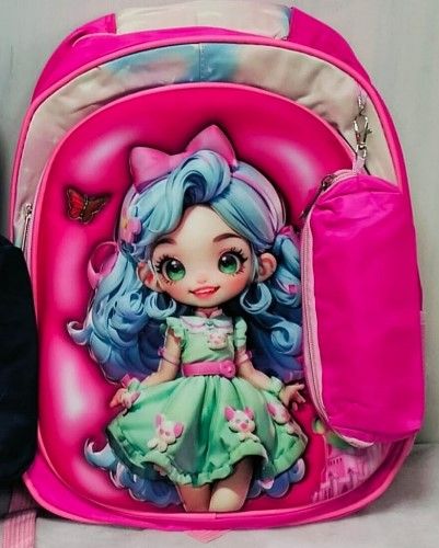Frozen Princess Girls' Backpack – Cartoon School Bag | Pink Backpack for Nursery, Pre-Primary & Primary Girls | Waterproof Durable