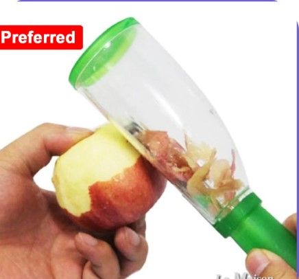 Vegetable Peeler – Creative Spiral Cutter for Carrots Cucumber Potatoes Fruits . With waste storage. Clean Peeling. Stainless Steel Knife Graters Salad Potato Slicer Kitchen Accessories Cooking Tools
