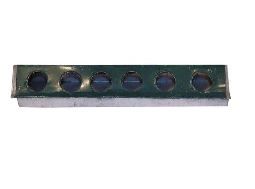 Metal Chicken Feeding Trough – Durable Poultry Feeder with Multiple Feeding Holes. Juakali