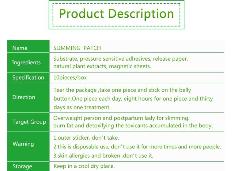 WinsTown Slimming Patch  – Natural Weight Loss Aid with Fat Burning & Detox Benefits Wonder Patch Belly Slimming(10 Patches)