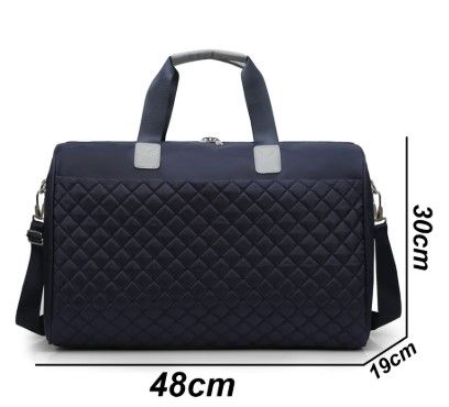 Large Quilted Travel Duffel Bag | Unisex Carry-On Hand Luggage | Gym, Weekend, and Travel Bag with Shoulder Strap.
Travel Duffle Bag for Women and Men Weekender Overnight Bags Large Capacity.