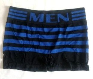Pack of 4 Boxer Briefs (Teenagers / Kids) – Comfortable Soft Stretch Underwear with "MEN" Branding – Breathable & Flexible Fit
