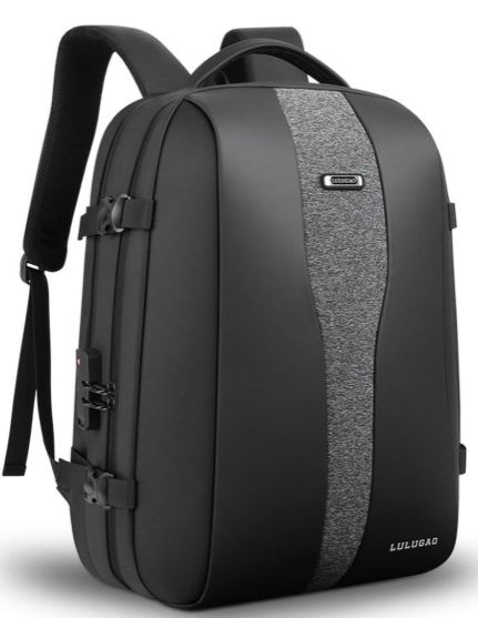 Anti-Theft Laptop Backpack – Waterproof Business Travel Bag with USB Charging Port & Lock Hard Shell Official School Office Travel  Bag  Secure LaptopBag