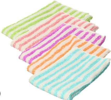 Striped Cleaning Table Cloths (Set of 5) – Multi-Purpose Kitchen & Home Cleaning Towels. TableCloths TableTowel Table Towel