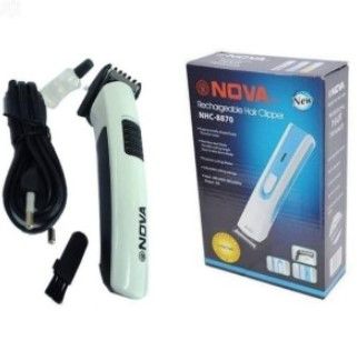 Nova NHC-8870 Rechargeable Hair Clipper – Stainless Steel Blades, Adjustable Cutting, Cordless Grooming Kit for Men
HairClipper Shaving Machine
