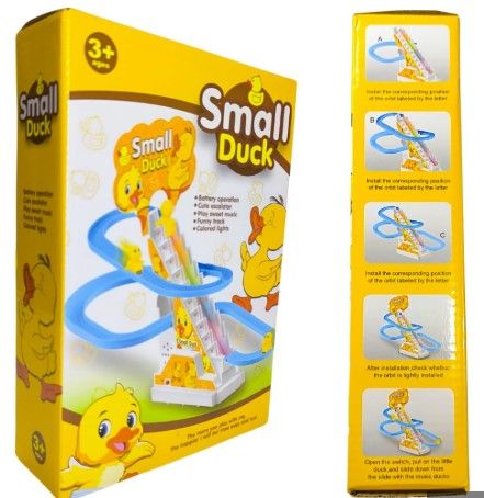 Small Duck Escalator Track Toy – Musical, Light-Up Climbing Duck Toy for Kids (Ages 3+)