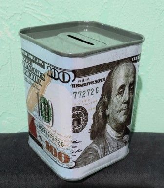 Cute Animal Dollar Metal Coin Bank –  Savings Box with Lid (Multicolor) Piggy Bank Money Bank Decoration PiggyBank Money Bank