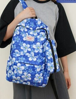 Floral School Backpack | Lightweight & Durable | With Matching Pouch | Waterproof & Stylish Bag for Students, Teens  Girls bag