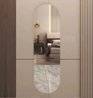 Full Length Modern Home Décor Mirror Peel and Stick Mirror . Unbreakable  Wall Flexible Mirror 40x150cm peel and stick mirror – Shatterproof Decorative Mirror for Home & Gym Use